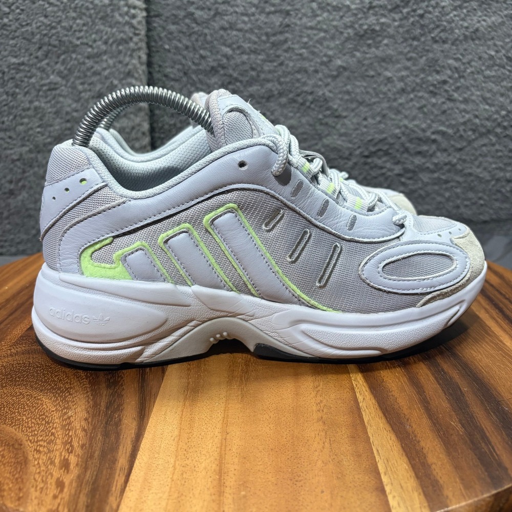 Adidas Originals Ozmillen Grey Lime Green Womens Size 8 Retro Sneakers IF3589